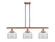 Ballston Urban Three Light Island Pendant in Antique Copper (405|916-3I-AC-G72)