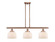 Ballston Urban Three Light Island Pendant in Antique Copper (405|916-3I-AC-G71)