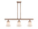 Ballston Urban Three Light Island Pendant in Antique Copper (405|916-3I-AC-G61)