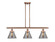 Ballston Urban Three Light Island Pendant in Antique Copper (405|916-3I-AC-G43)