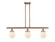 Ballston Urban Three Light Island Pendant in Antique Copper (405|916-3I-AC-G201-6)