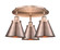 Ballston Urban Three Light Semi-Flush Mount in Oil Rubbed Bronze (405|916-3C-OB-M13-OB)