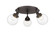 Ballston Urban Three Light Flush Mount in Oil Rubbed Bronze (405|916-3C-OB-G202-6)