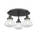 Ballston Urban Three Light Flush Mount in Matte Black (405|916-3C-BK-G322)