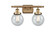 Ballston Urban LED Bath Vanity in Brushed Brass (405|916-2W-BB-G204-6-LED)