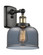 Ballston Urban One Light Wall Sconce in Black Antique Brass (405|916-1W-BAB-G73)