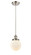 Ballston Urban LED Mini Pendant in Brushed Satin Nickel (405|916-1P-SN-G201-6-LED)
