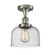 Ballston Urban LED Semi-Flush Mount in Brushed Satin Nickel (405|916-1C-SN-G74-LED)