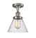 Ballston Urban One Light Semi-Flush Mount in Brushed Satin Nickel (405|916-1C-SN-G44)