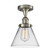 Ballston Urban LED Semi-Flush Mount in Brushed Satin Nickel (405|916-1C-SN-G42-LED)