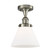 Ballston Urban One Light Semi-Flush Mount in Brushed Satin Nickel (405|916-1C-SN-G41)