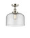 Ballston Urban One Light Semi-Flush Mount in Polished Nickel (405|916-1C-PN-G74-L)