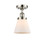 Ballston Urban One Light Semi-Flush Mount in Polished Nickel (405|916-1C-PN-G61)