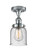 Ballston Urban One Light Semi-Flush Mount in Polished Chrome (405|916-1C-PC-G54)