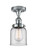 Ballston Urban One Light Semi-Flush Mount in Polished Chrome (405|916-1C-PC-G52)