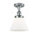 Ballston Urban One Light Semi-Flush Mount in Polished Chrome (405|916-1C-PC-G41)