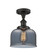 Ballston Urban One Light Semi-Flush Mount in Oil Rubbed Bronze (405|916-1C-OB-G73)