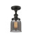 Ballston Urban One Light Semi-Flush Mount in Oil Rubbed Bronze (405|916-1C-OB-G53)