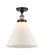 Ballston Urban One Light Semi-Flush Mount in Oil Rubbed Bronze (405|916-1C-OB-G41-L)
