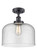 Ballston Urban One Light Semi-Flush Mount in Matte Black (405|916-1C-BK-G74-L)