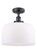 Ballston Urban One Light Semi-Flush Mount in Matte Black (405|916-1C-BK-G71-L)
