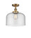 Ballston Urban LED Semi-Flush Mount in Brushed Brass (405|916-1C-BB-G74-L-LED)