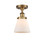 Ballston Urban One Light Semi-Flush Mount in Brushed Brass (405|916-1C-BB-G61)