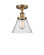 Ballston Urban LED Semi-Flush Mount in Brushed Brass (405|916-1C-BB-G44-LED)