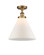 Ballston Urban LED Semi-Flush Mount in Brushed Brass (405|916-1C-BB-G41-L-LED)