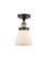 Ballston Urban LED Semi-Flush Mount in Black Antique Brass (405|916-1C-BAB-G61-LED)