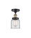 Ballston Urban One Light Semi-Flush Mount in Black Antique Brass (405|916-1C-BAB-G52)