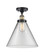 Ballston Urban One Light Semi-Flush Mount in Black Antique Brass (405|916-1C-BAB-G42-L)
