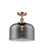 Ballston Urban One Light Semi-Flush Mount in Antique Copper (405|916-1C-AC-G73-L)