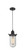 Austere One Light Mini Pendant in Matte Black (405|900-1P-BK-CE231-BK-CL)