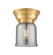Franklin Restoration One Light Flush Mount in Brushed Satin Nickel (405|623-1F-SN-G53)
