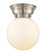 Franklin Restoration One Light Flush Mount in Brushed Satin Nickel (405|623-1F-SN-G201-8)