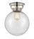 Franklin Restoration LED Flush Mount in Polished Nickel (405|623-1F-PN-G204-10-LED)