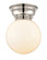 Franklin Restoration LED Flush Mount in Polished Nickel (405|623-1F-PN-G201-8-LED)