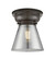Franklin Restoration One Light Flush Mount in Oil Rubbed Bronze (405|623-1F-OB-G63)