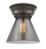Franklin Restoration One Light Flush Mount in Oil Rubbed Bronze (405|623-1F-OB-G43)