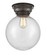 Franklin Restoration One Light Flush Mount in Oil Rubbed Bronze (405|623-1F-OB-G204-10)