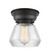 Franklin Restoration One Light Flush Mount in Matte Black (405|623-1F-BK-G172)