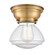 Franklin Restoration One Light Flush Mount in Brushed Brass (405|623-1F-BB-G324)