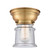Franklin Restoration One Light Flush Mount in Brushed Brass (405|623-1F-BB-G184S)