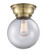 Franklin Restoration LED Flush Mount in Antique Brass (405|623-1F-AB-G202-8-LED)