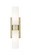 Downtown Urban Two Light Bath Vanity in Antique Brass (405|617-2W-AB-G617-8WH)