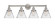 Edison Four Light Bath Vanity in Brushed Satin Nickel (405|616-4W-SN-G42)