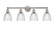 Edison Four Light Bath Vanity in Brushed Satin Nickel (405|616-4W-SN-G382)