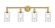 Edison Four Light Bath Vanity in Satin Gold (405|616-4W-SG-G802)