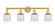 Edison Four Light Bath Vanity in Satin Gold (405|616-4W-SG-G52)